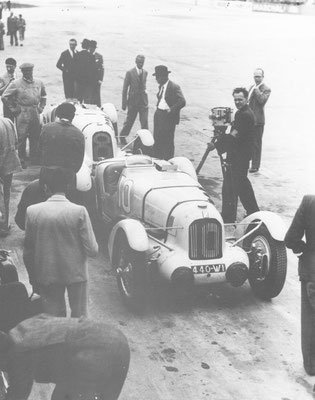 Talbot's op de Grand Prix van de ACF op Montlhéry in 1937.