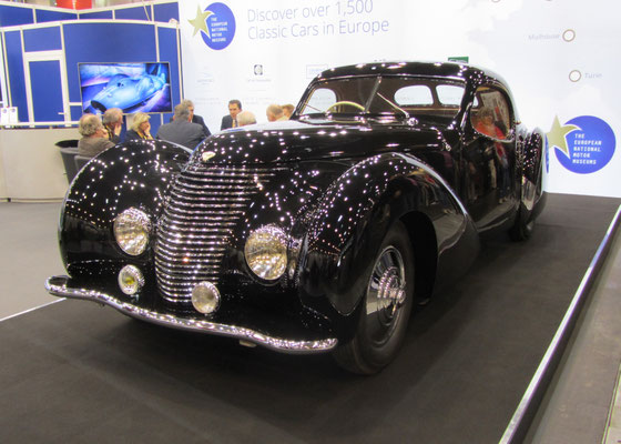 Delahaye 135 MS Coupé Pourtout uit 1946. (Techno Classica Essen 2019)