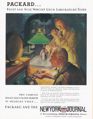 Advertentie Packard in de New York Journal van 1934.