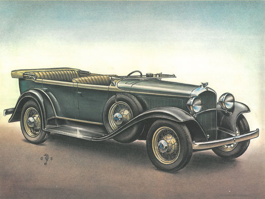 Plymouth 1931. Getekend door Piet Olyslager.