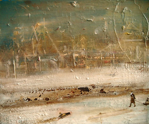 Sledge, acrylic on canvas 60 x 50 cm , 2017r., ASK FOR PRICE