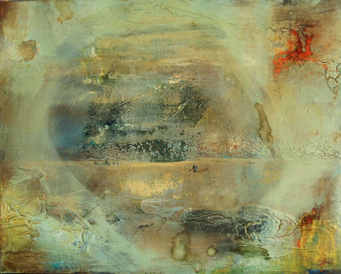 The beginning of the history center, 2017, Acrylic on canvas 40 cm x 50 cm, ASK FOR PRICE