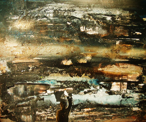GOODBYE, 2016, Acrylic on canvas 30 cm x 40 cm, PRIVATE COLLECTION