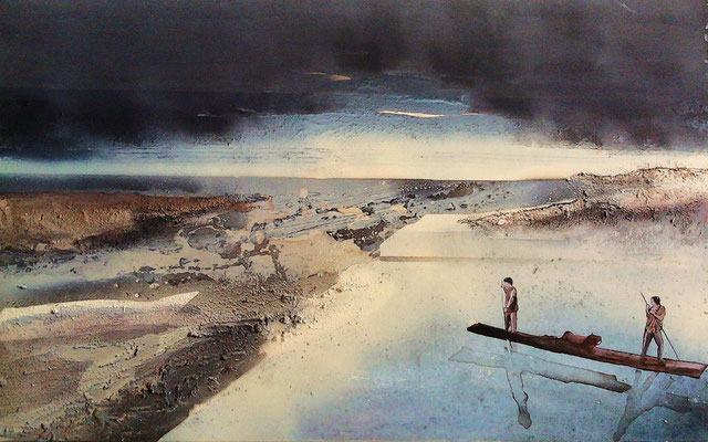 Adventure almost metaphysical, 2013., Acrylic on canvas 50x80cm, PRIVATE COLLECTION