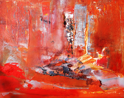 14 14 seconds, acrylic on canvas 70x100 cm, 2016., ASK FOR PRICE
