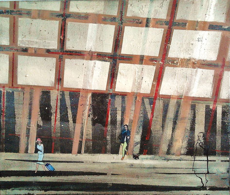 Burberry, acrylic on canvas 50x60 cm 2013., ASK FOR PRICE