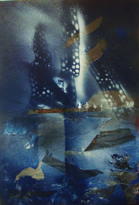The Metropolitan Opera, 2015., Mixed media on canvas 38 x 55 cm, ASK FOR PRICE