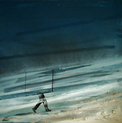 Hyperrealism, 2013., Mixed media on canvas, 50x50 cm, PRIVATE COLLECTION
