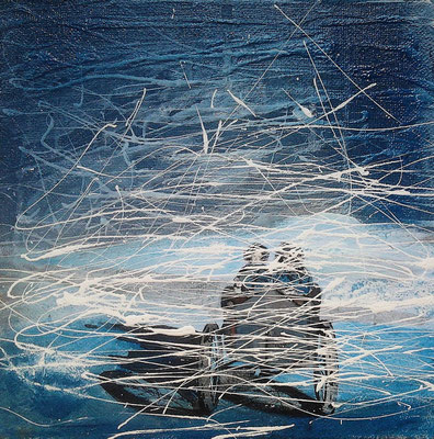 Ride with Hitchcock, 2013. acrylic on canvas 40 x 40 cm, PRIVATE COLLECTION