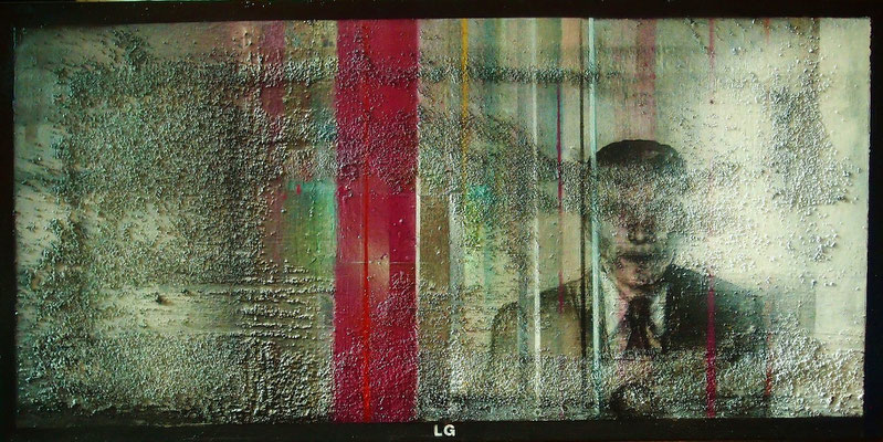 News of the World, 2015., Mixed media on canvas 40 x 80 cm, ASK FOR PRICE