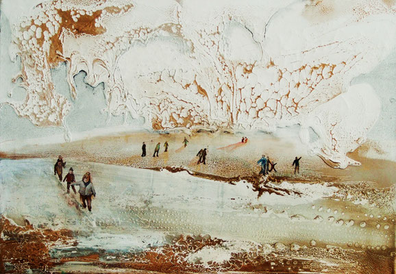 WINTER, acrylic on canvas 60 x 50 cm , 2017r.,PRIVATE COLLECTION