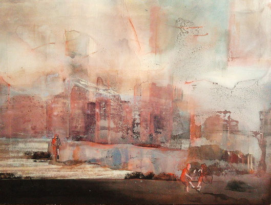 American Europe, 2013. Acrylic on canvas 60 x 81 cm, PRIVATE COLLECTION