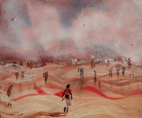 Quicksand, 2013. Acrylic on canvas 55x45 cm,PRIVATE COLLECTION