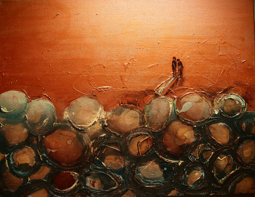 GENESIS, acrylic on canavas, 50x70cm, 2014, ASK FOR PRICE