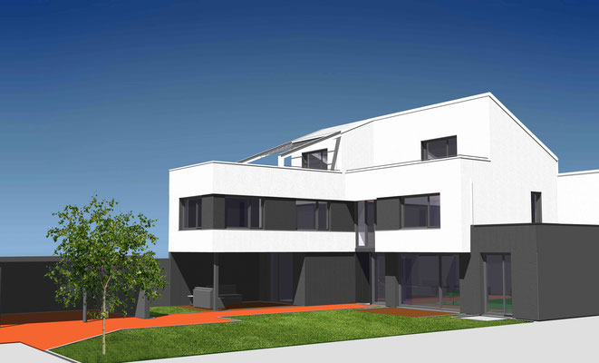 Neubau - Einfamilienhauses mit einer Doppelgarage in Nähe Karsruhe