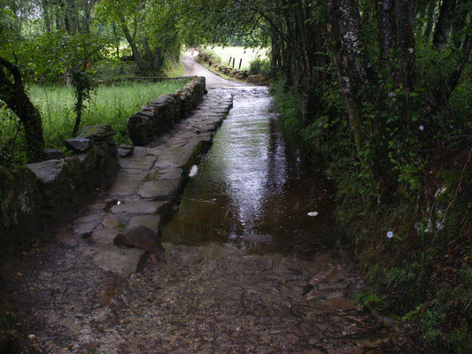 Le chemin est humide