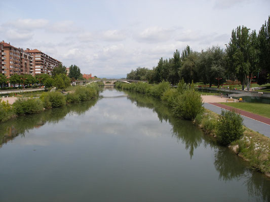 la rivière Bernesga, leon