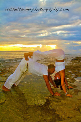 Beach yoga