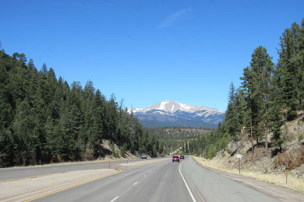 Sierra Blanca vom Apache Pass aus gesehen