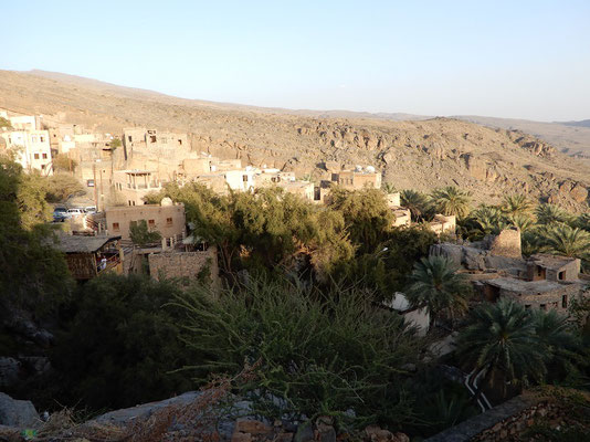 Blick auf die Altstadt von Misfat al-Abriyeen
