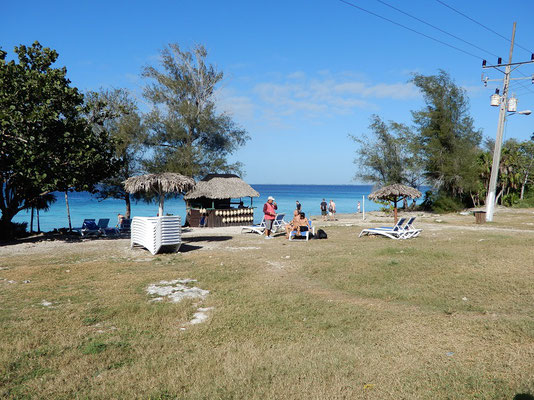 Strand bei der Cenote de los Peces