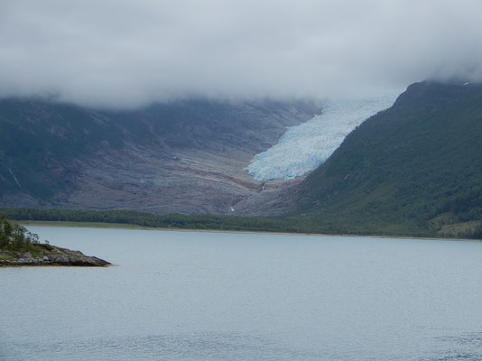 Zunge des Svartisen-Gletscher