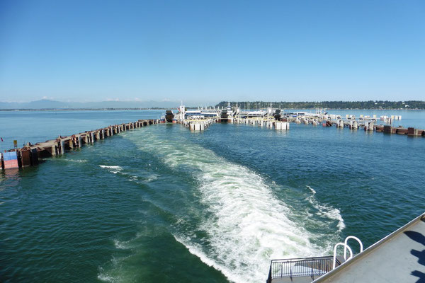 Kurz nach der Abfahrt von Tsawwassen