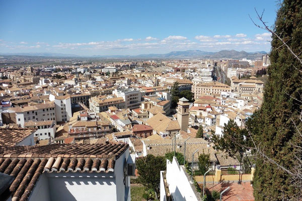 Blick über die Altstadt von Granada