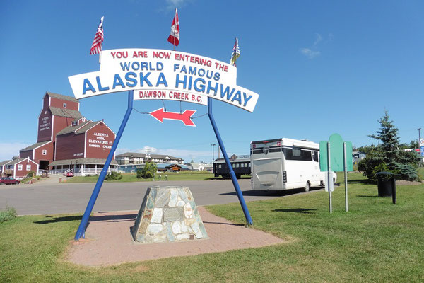 Beginn Alaska Highway