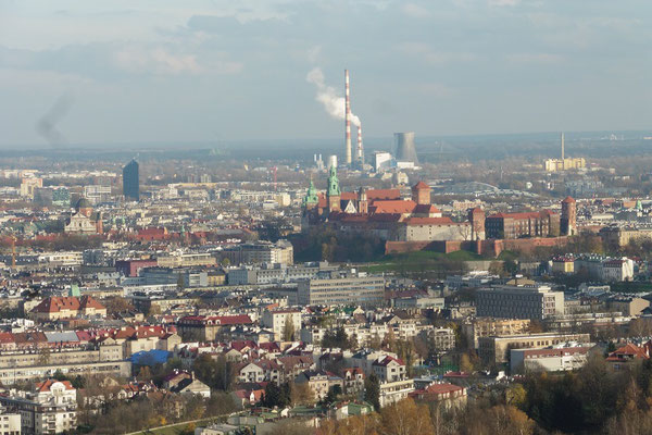 Krakau - Aussicht vom Kościuszko-Hügel auf Krakau