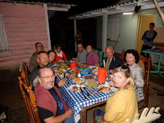 Privates Abendessen bei Viñales