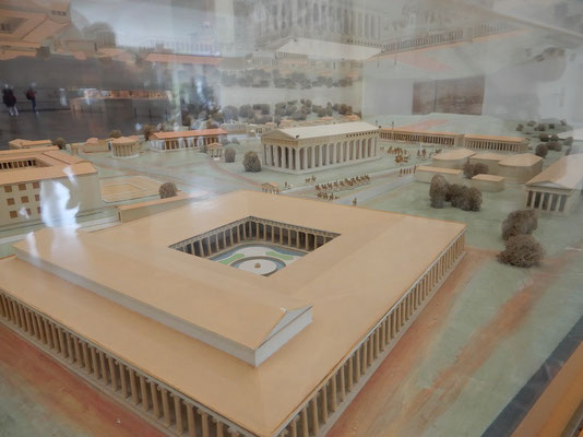 Modell des Heiligtums von Olympia