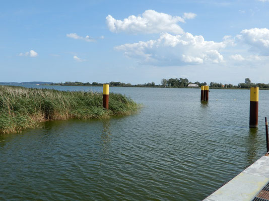 Achterwasser bei Lütow mit Insel Görmitz