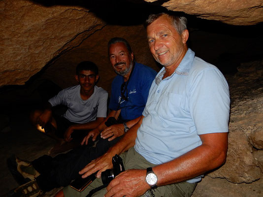Der Höhlenführer, ich und Hans