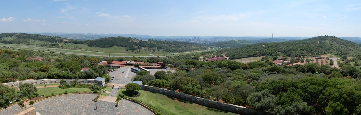 Aussicht auf die Innenstadt von Pretoria