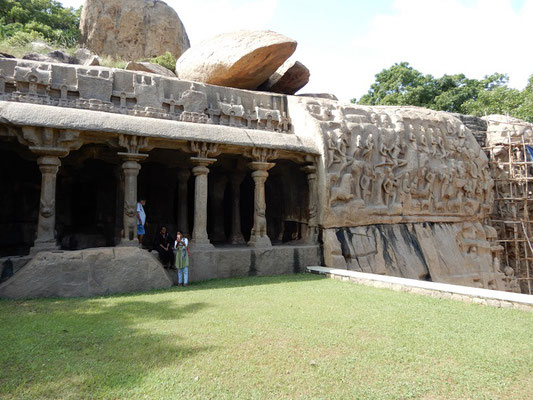 Relief beim Krishna-Tempel