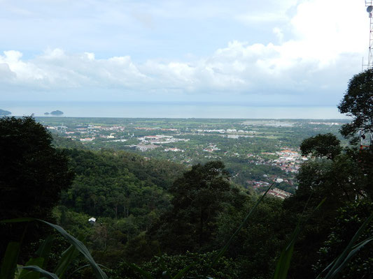Ausblick auf Balik Pulau vom Top of Penang Aussichtspunkt