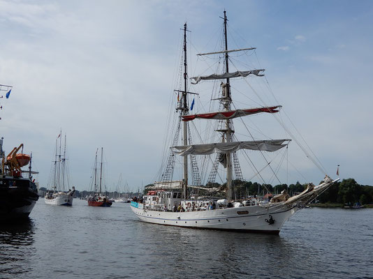 Segelschiffe an der Hanse Sail 2019