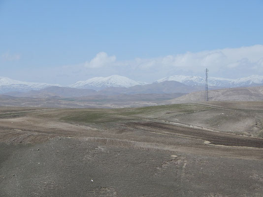 Gebirgige Landschaft im Grenzgebiet zur Türkei