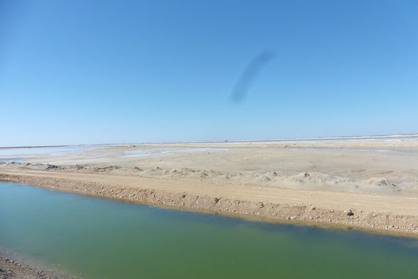Salzfelder bei Laguna Ojo de Liebre
