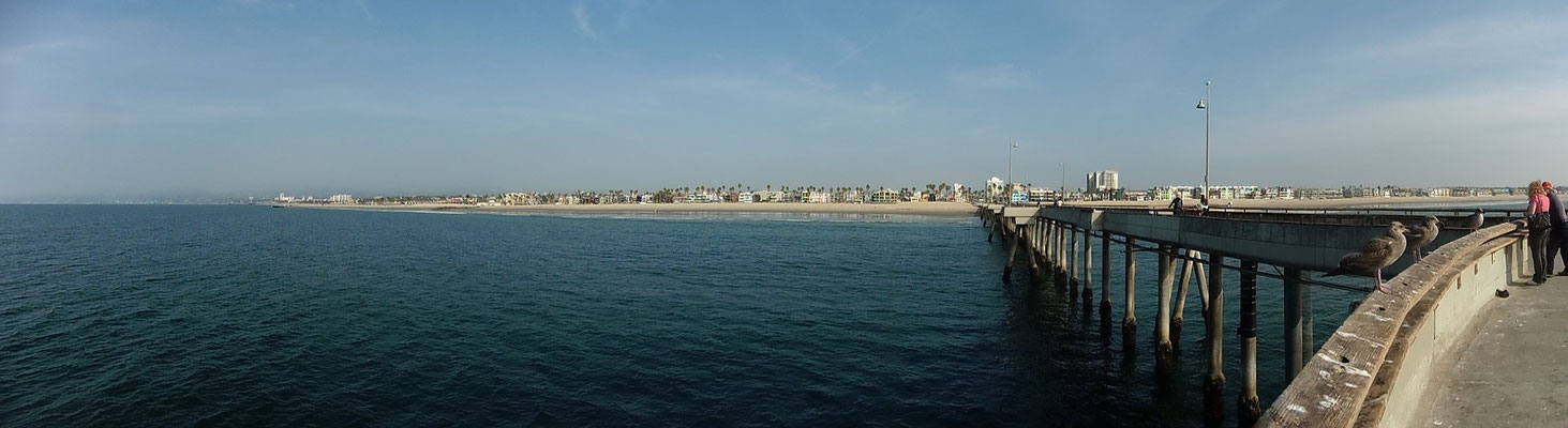 Venice Beach vom Pier aus gesehen