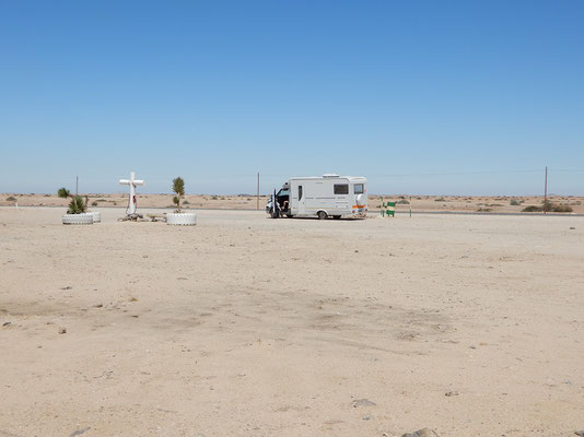 Rastplatz in der Namib-Wüste