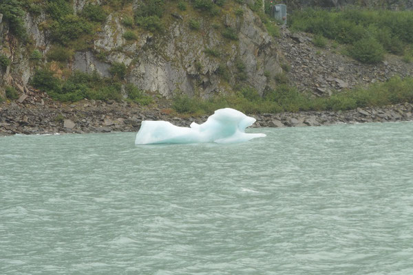Eisberg im Portage Lake