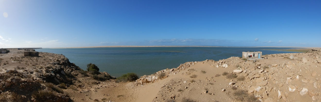 Die Lagune im Khnifiss Nationalpark 