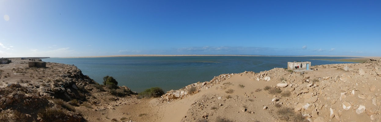 Die Lagune im Khnifiss Nationalpark 