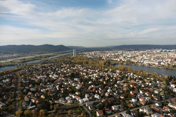 Aussicht vom Donauturm auf Wien