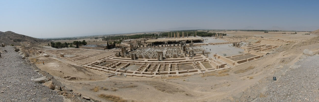 Überblick über die antike Anlage von Persepolis