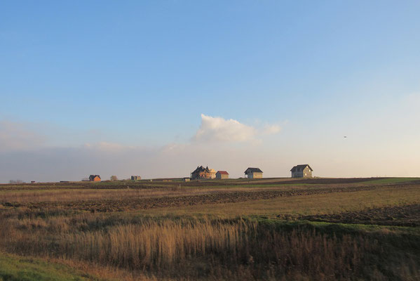 Weite Landschaft nach der ukrainischen Grenze