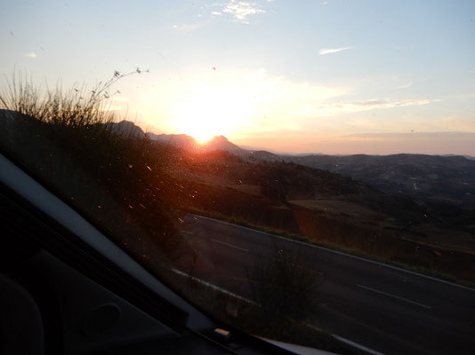 Sonnenaufgang um 08.25 Uhr am El Torcal