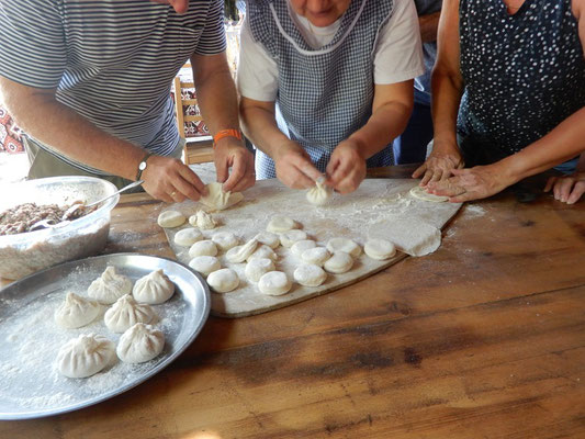 Herstellung von "Dumplings"